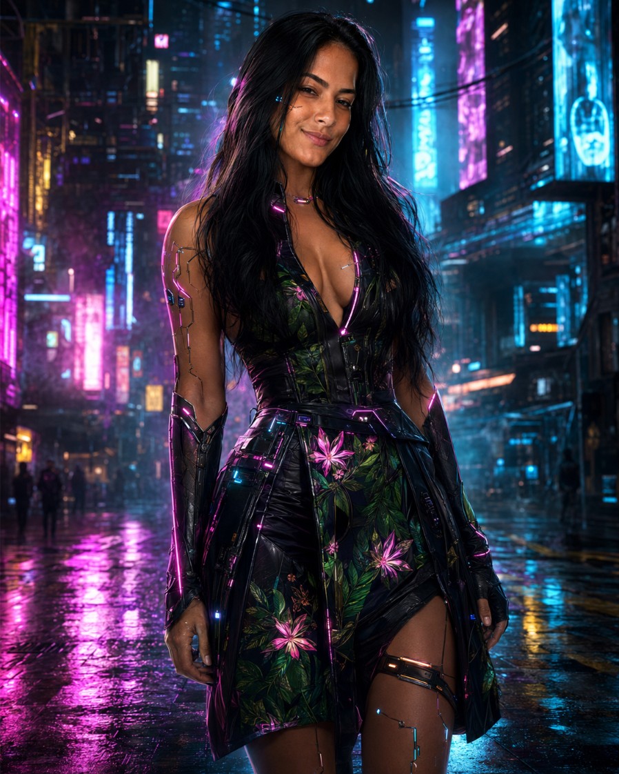 Resultado no estilo CYBERPUNK