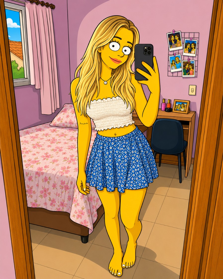 Resultado feminino em THE SIMPSONS