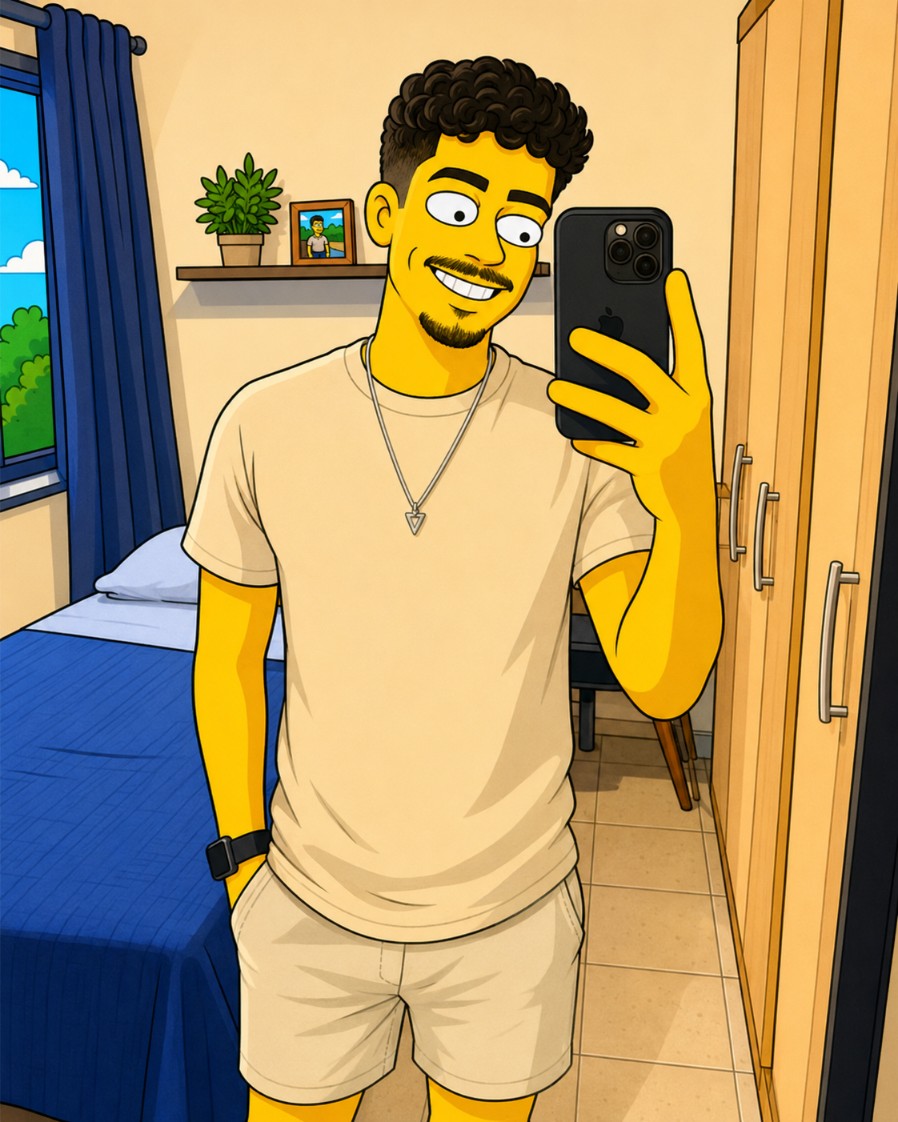 Resultado masculino em THE SIMPSONS